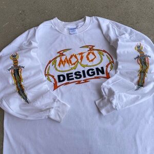 90s Vintage Moto Design Biker Longsleeve